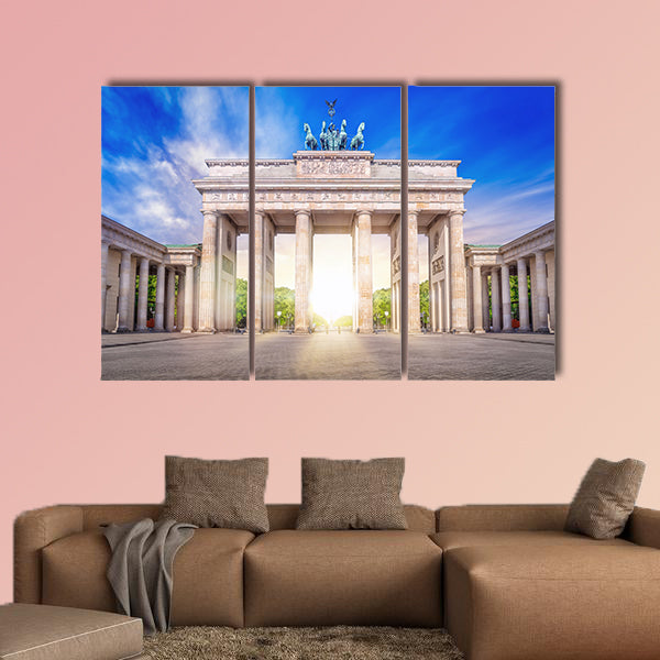 Brandenburg gate in Berlin Germany multi panel canvas wall art