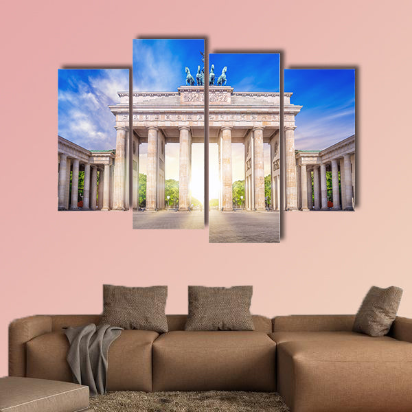 Brandenburg gate in Berlin Germany multi panel canvas wall art