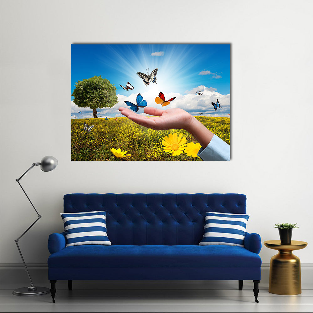 The Environmental Protection Concept,  Multi Panel Canvas Wall Art