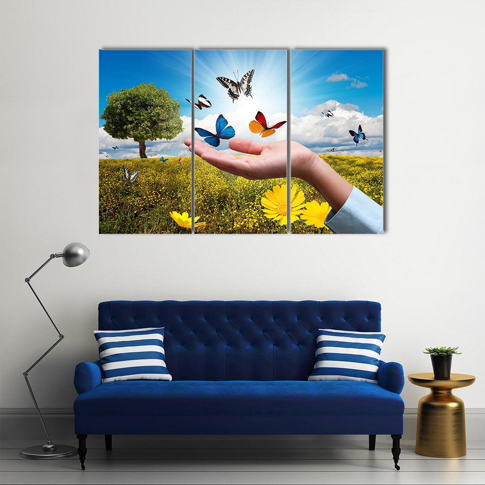 The Environmental Protection Concept,  Multi Panel Canvas Wall Art