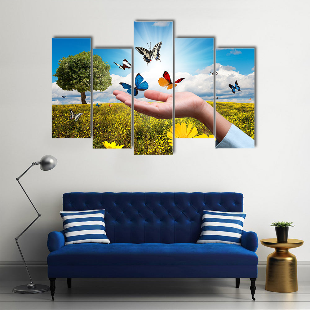 The Environmental Protection Concept,  Multi Panel Canvas Wall Art