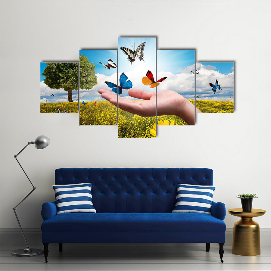 The Environmental Protection Concept,  Multi Panel Canvas Wall Art
