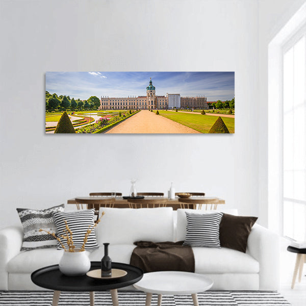 Park and gardens of Charlottenburg in Berlin, Germany Panoramic canvas Wall Art