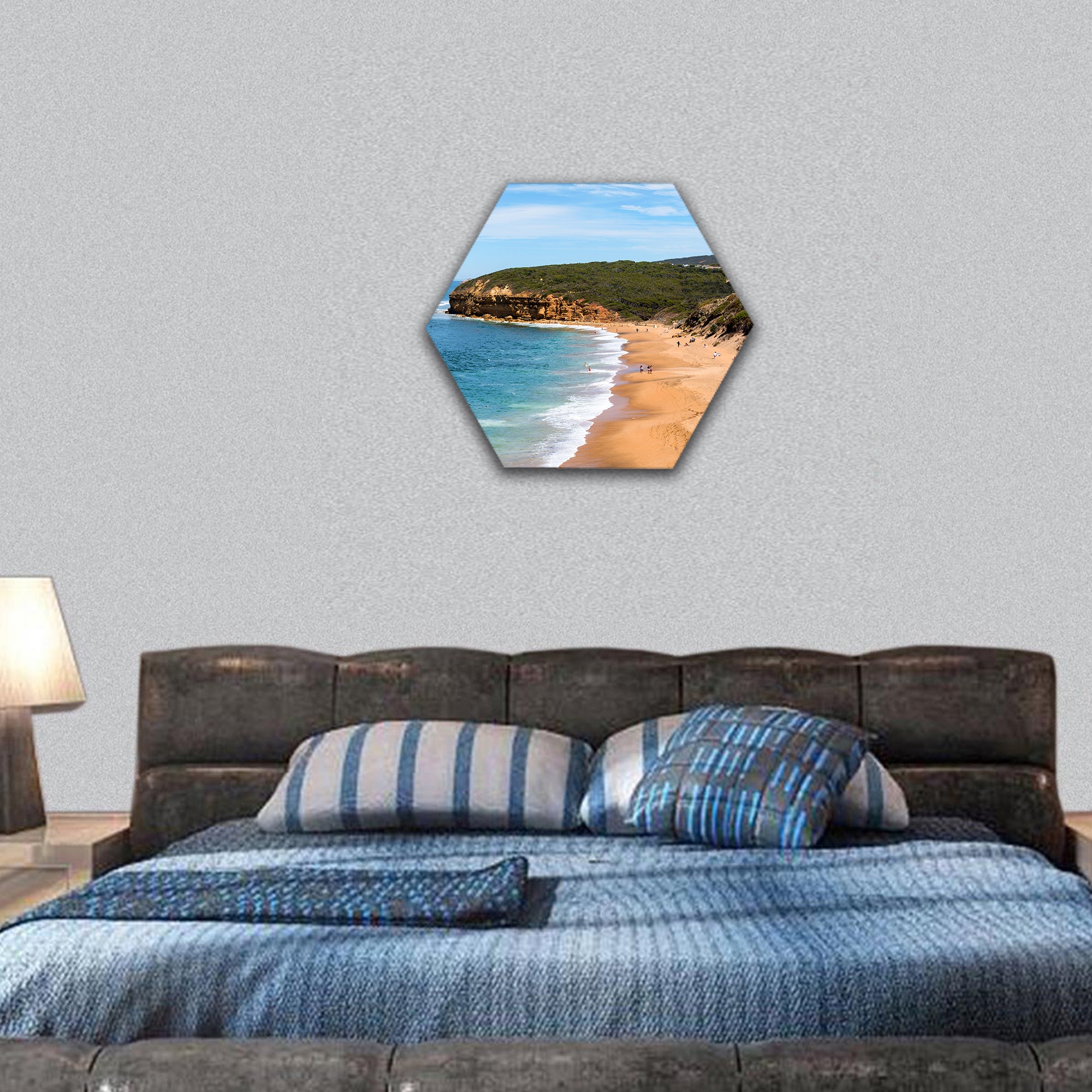 The Great Ocean Road - Victoria, Australia hexagonal canvas wall art