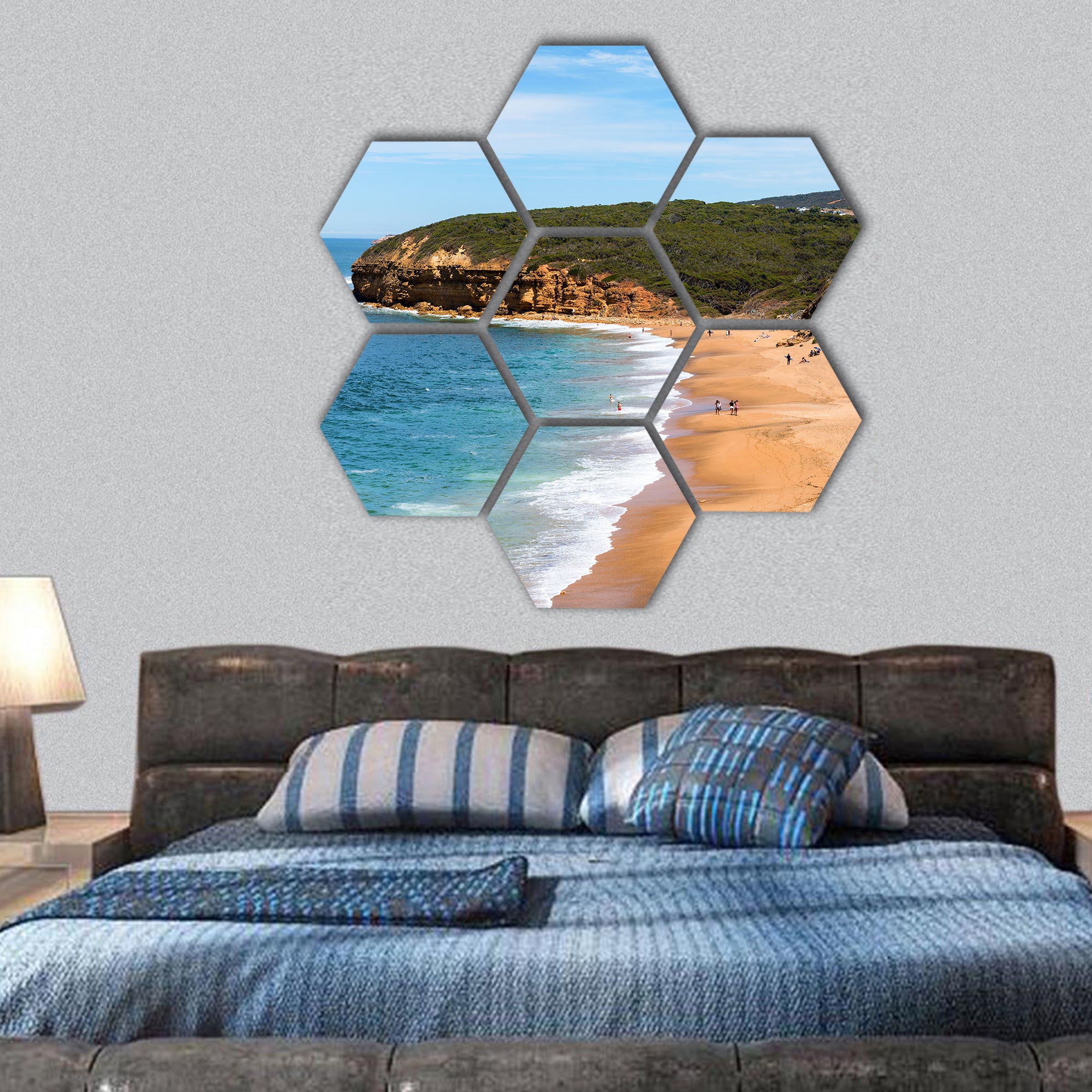 The Great Ocean Road - Victoria, Australia hexagonal canvas wall art