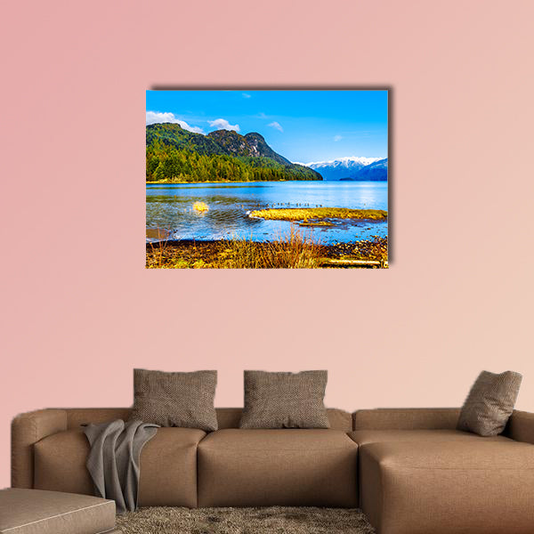 Pitt Lake with the snow Capped Peaks of the Golden Ears, Tingle Peak wall art