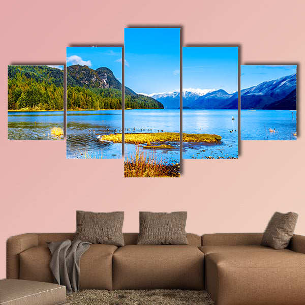 Pitt Lake with the snow Capped Peaks of the Golden Ears, Tingle Peak wall art