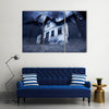 Abandoned Haunted House Multi Panel Canvas Wall Art