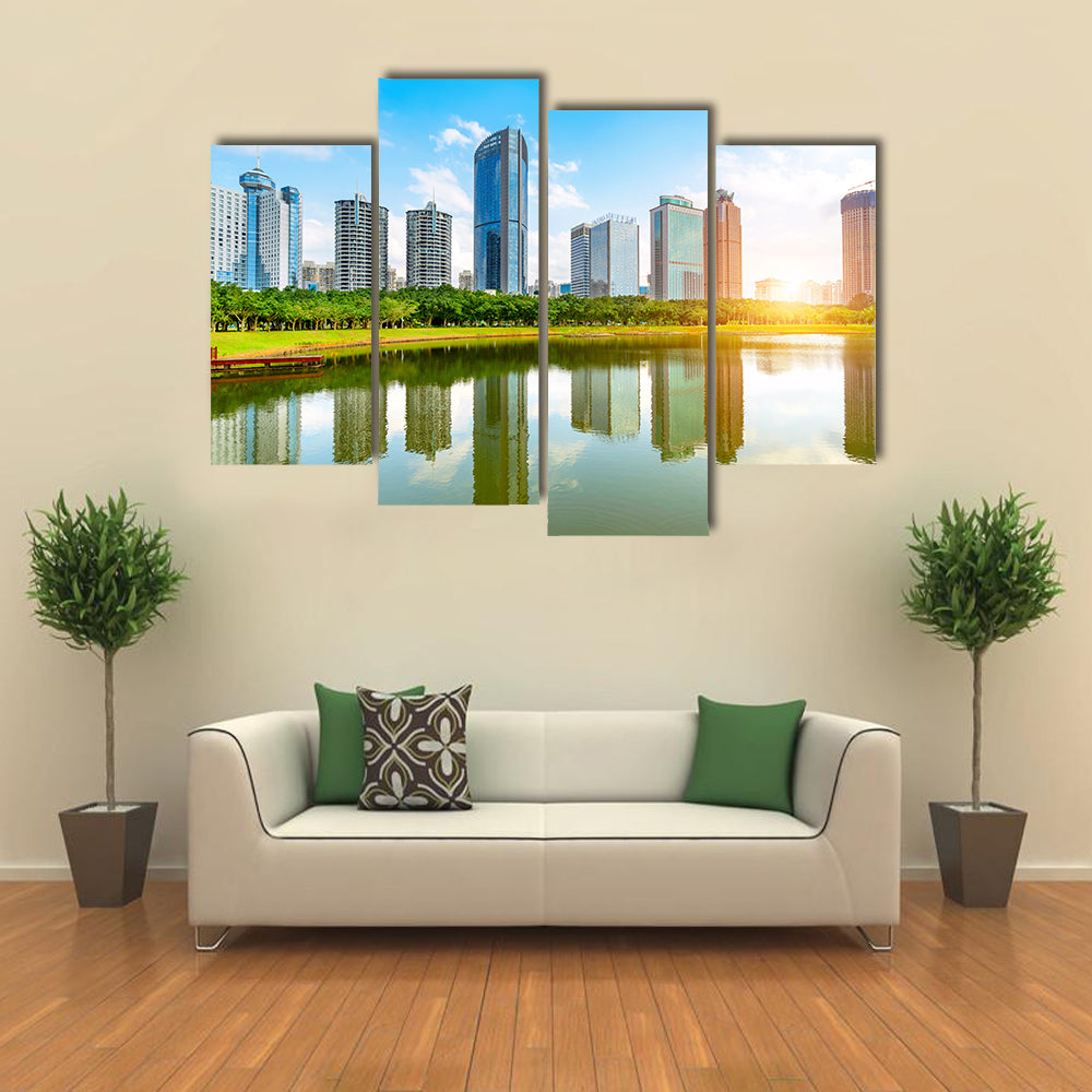 China Haikou Cityscape high Multi Panel Canvas Wall Art