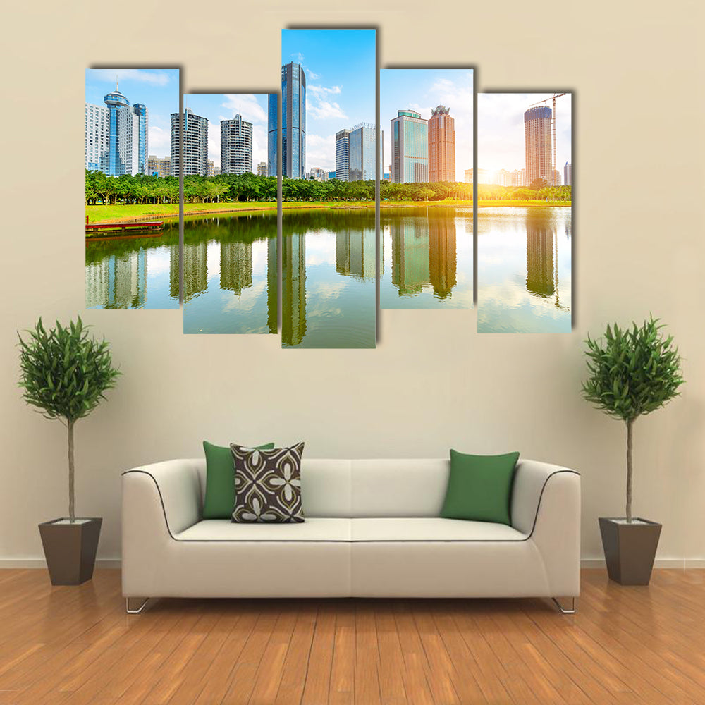 China Haikou Cityscape high Multi Panel Canvas Wall Art