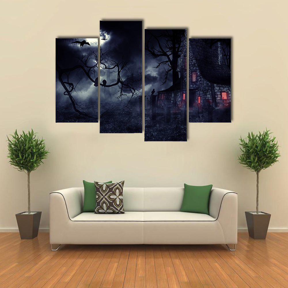 When The Halloween Is On The Go Multi Panel Canvas Wall Art