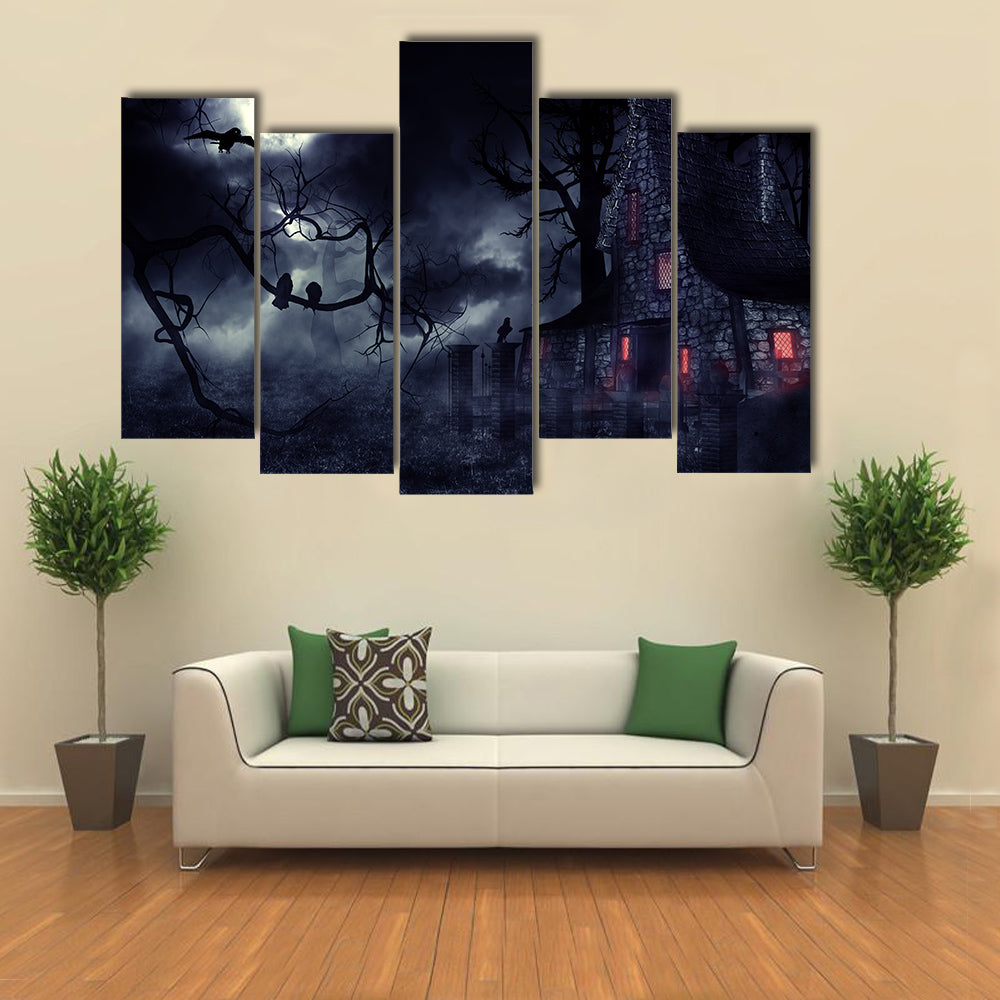 When The Halloween Is On The Go Multi Panel Canvas Wall Art