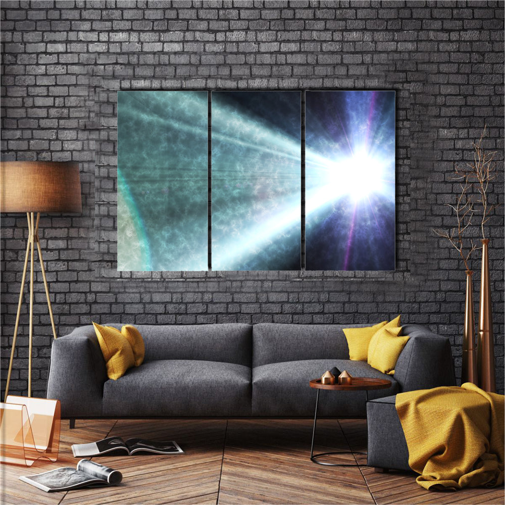The Light Leaks From The Galaxy Multi Panel Canvas Wall Art