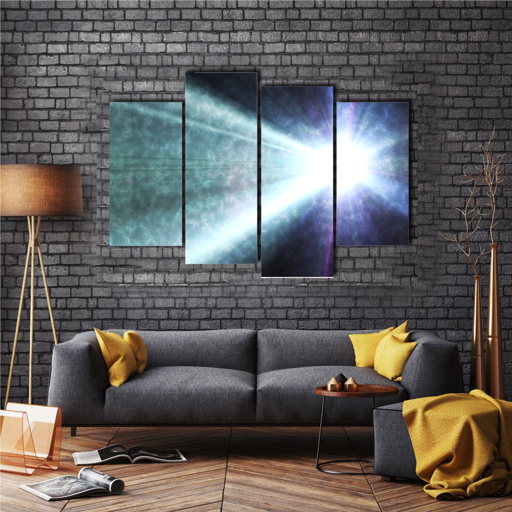 The Light Leaks From The Galaxy Multi Panel Canvas Wall Art