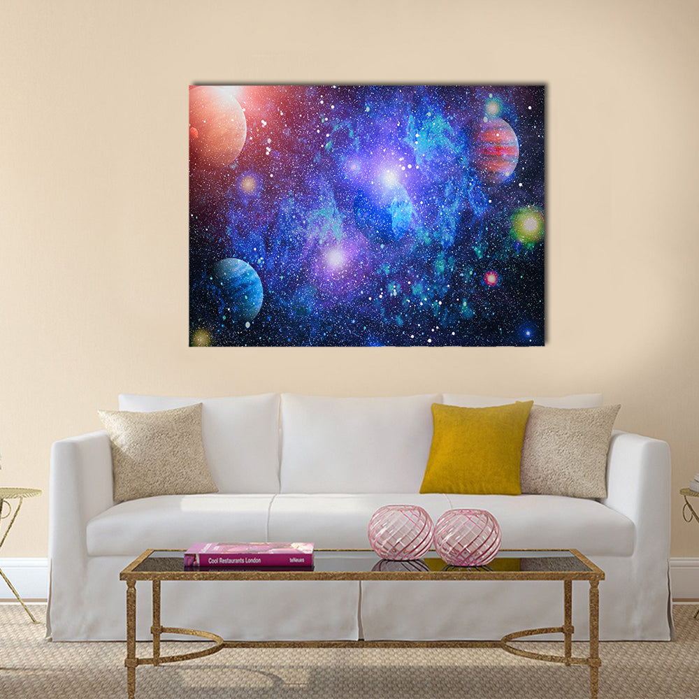 When Planets Revolve In Their Destined Path Multi Panel Canvas Wall Art