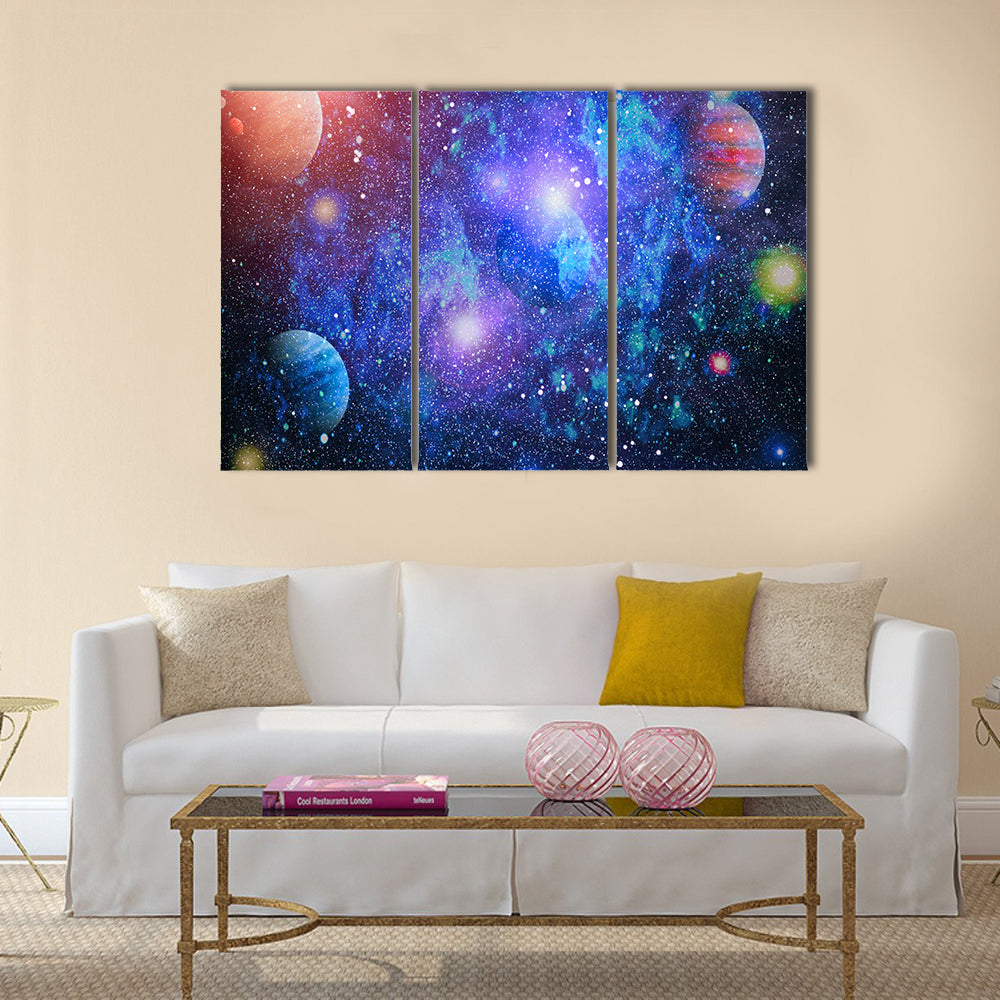 When Planets Revolve In Their Destined Path Multi Panel Canvas Wall Art