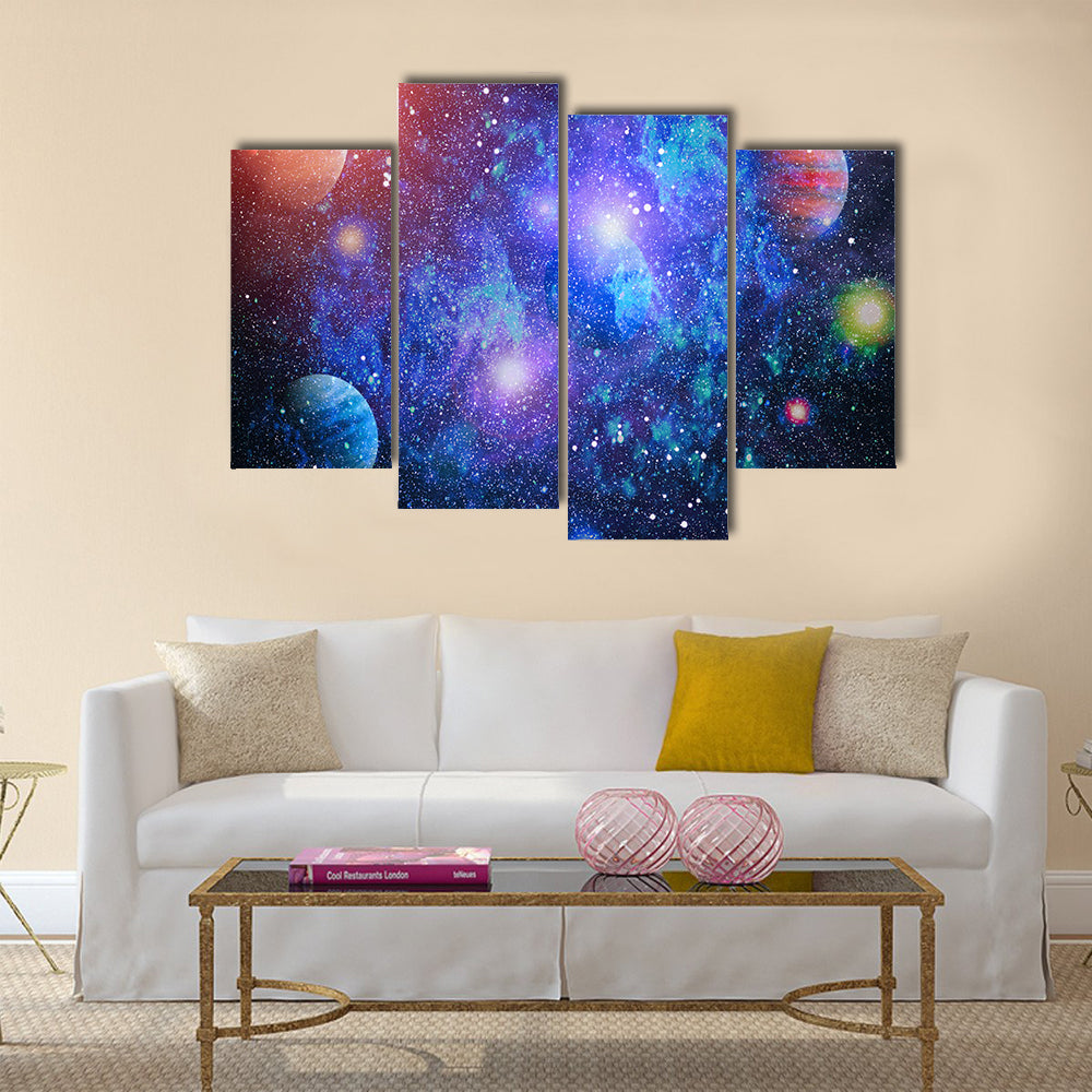 When Planets Revolve In Their Destined Path Multi Panel Canvas Wall Art