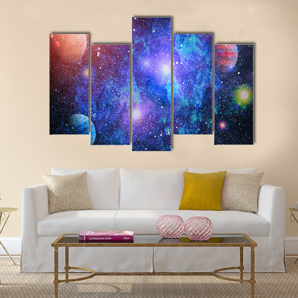 When Planets Revolve In Their Destined Path Multi Panel Canvas Wall Art