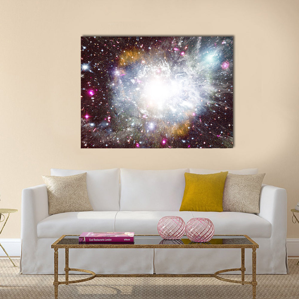 Nebula And The Star Dust Great Companions In The Space Multi Panel Canvas Wall Art