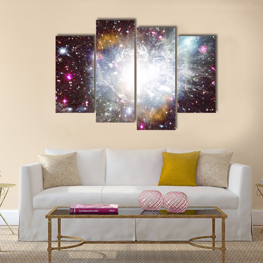 Nebula And The Star Dust Great Companions In The Space Multi Panel Canvas Wall Art