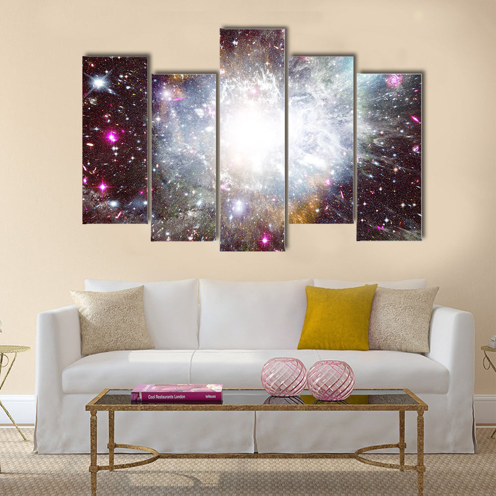 Nebula And The Star Dust Great Companions In The Space Multi Panel Canvas Wall Art