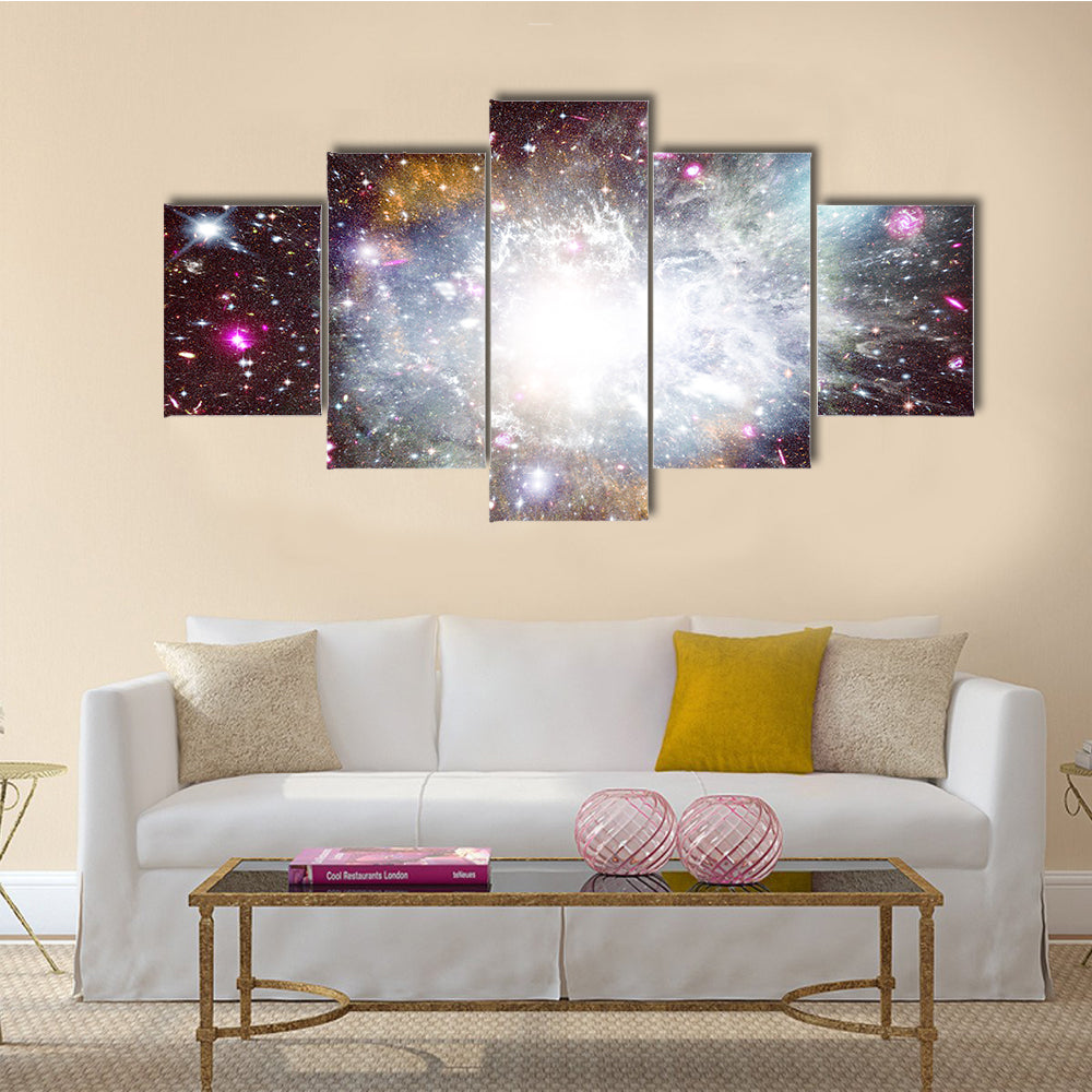 Nebula And The Star Dust Great Companions In The Space Multi Panel Canvas Wall Art