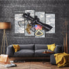 The Spiner With Scope And Insignia And Shiny Bullets Multi Panel Canvas Wall Art Set