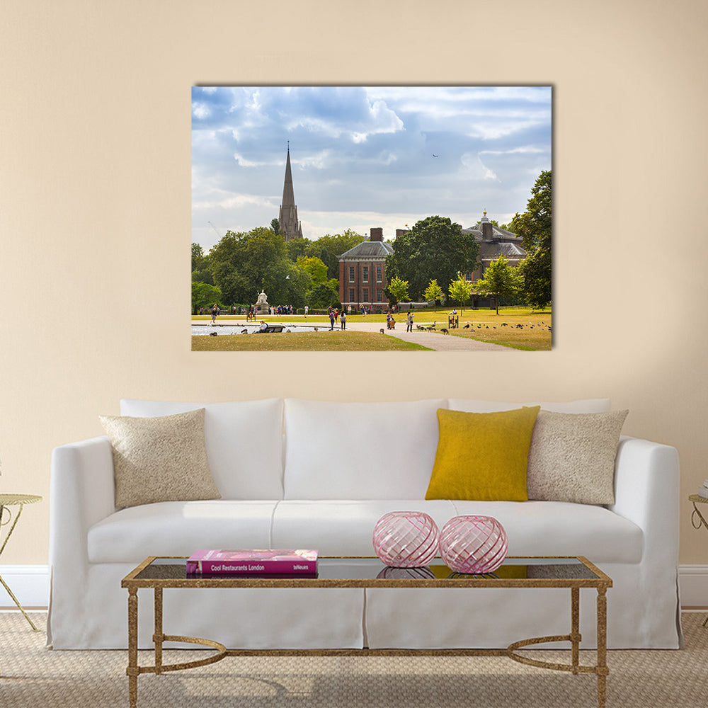 An Attractive View Of Kensington Palace In Hyde Park London Multi Panel Canvas Wall Art Set
