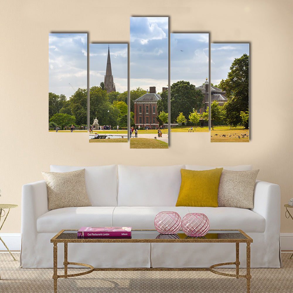 An Attractive View Of Kensington Palace In Hyde Park London Multi Panel Canvas Wall Art Set