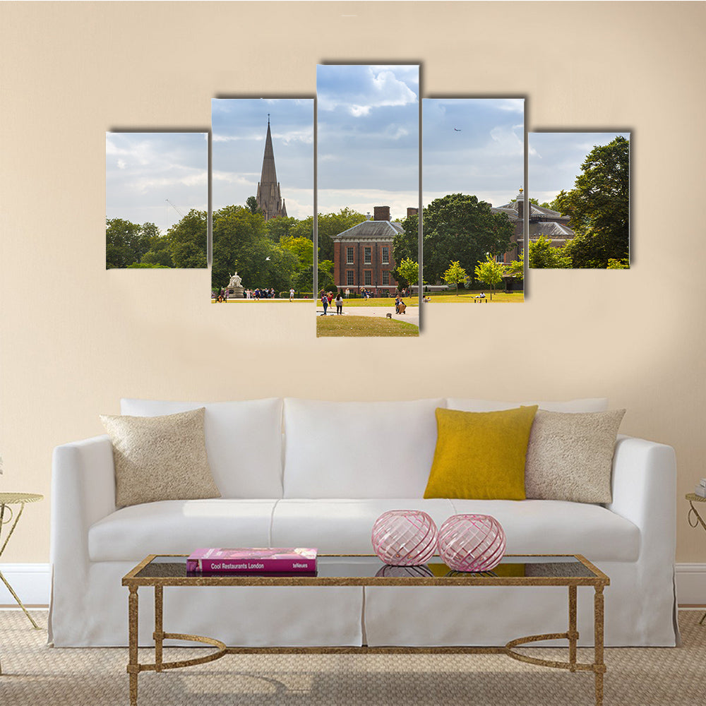 An Attractive View Of Kensington Palace In Hyde Park London Multi Panel Canvas Wall Art Set