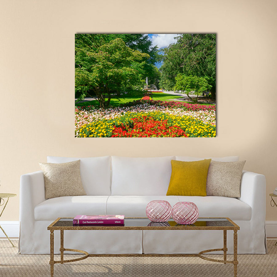 Beautiful Royal Spa Garden In Resort Town Germany Multi Panel Canvas Wall Art Set