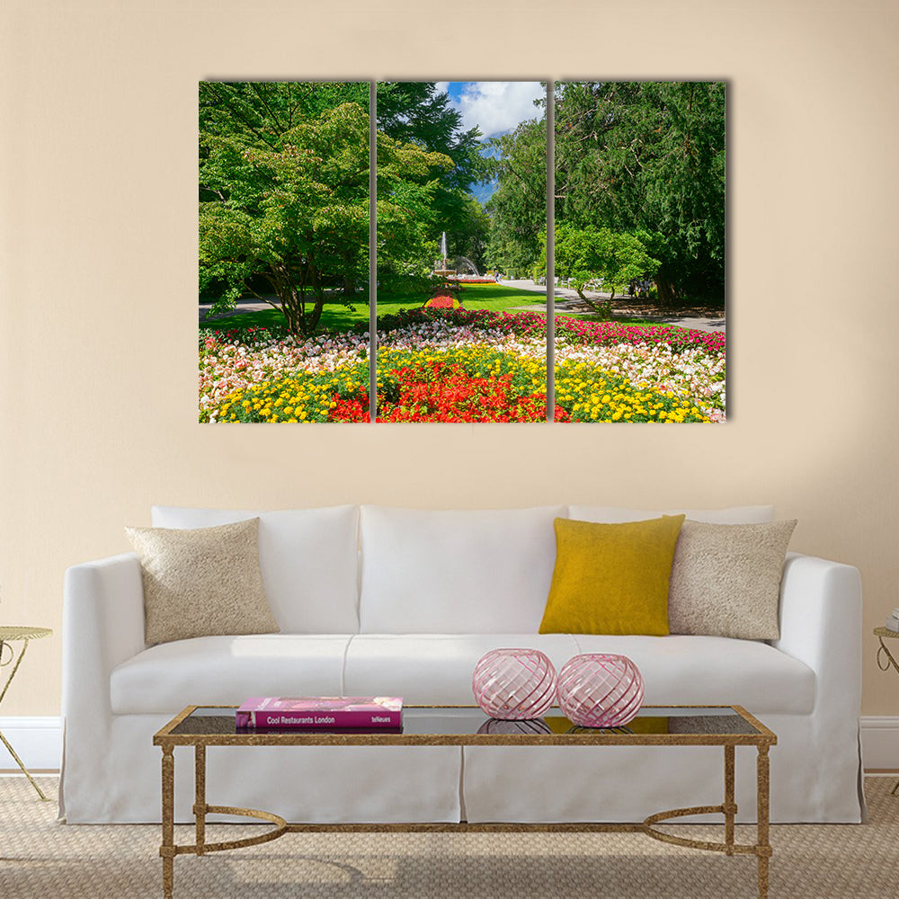 Beautiful Royal Spa Garden In Resort Town Germany Multi Panel Canvas Wall Art Set