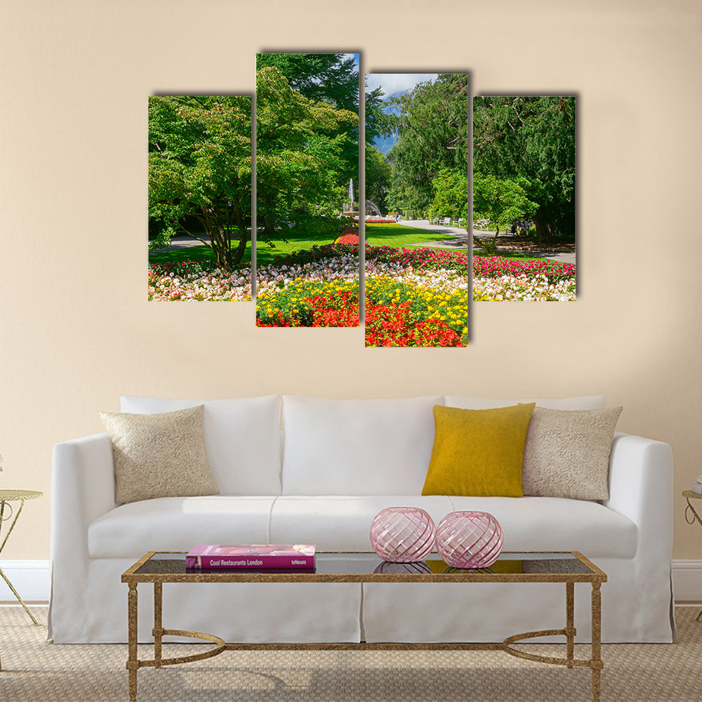 Beautiful Royal Spa Garden In Resort Town Germany Multi Panel Canvas Wall Art Set