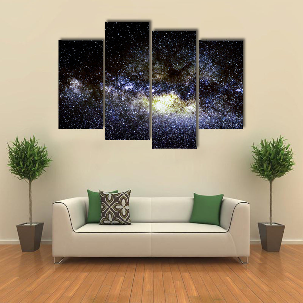 When It Is Night InKenya, Africa Multi Panel Canvas Wall Art