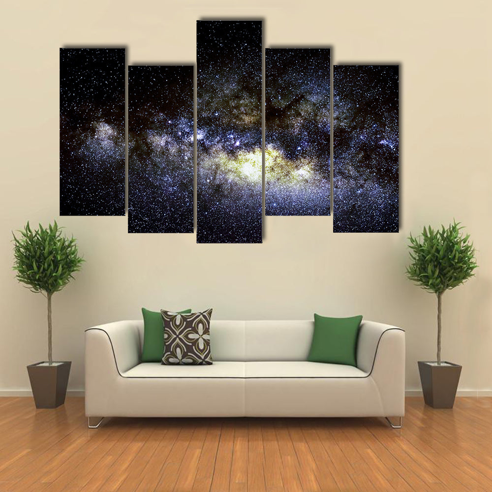 When It Is Night InKenya, Africa Multi Panel Canvas Wall Art