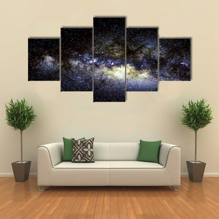 When It Is Night InKenya, Africa Multi Panel Canvas Wall Art