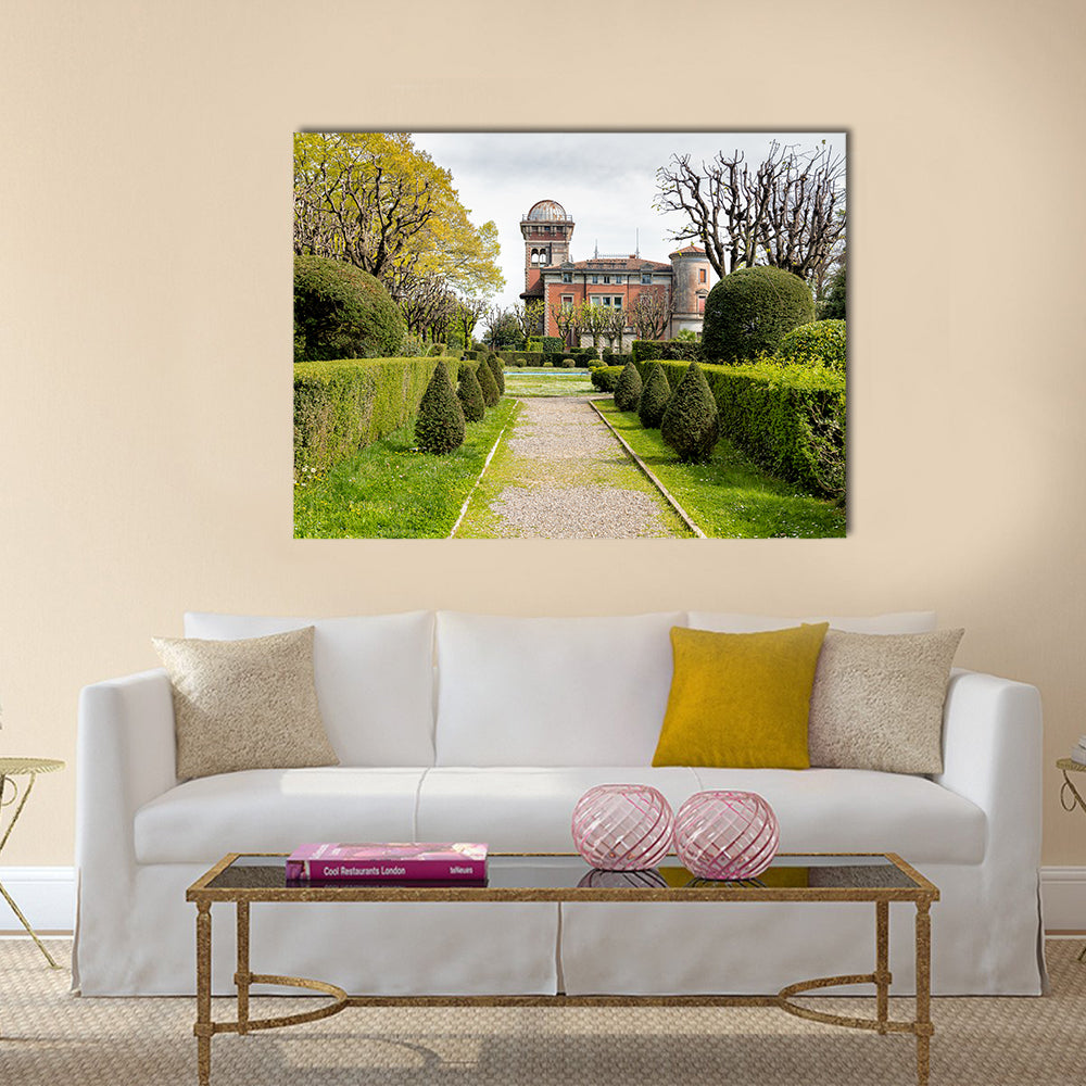 Ravishing Public Park At Villa Toeplitz In Italy Multi Panel Canvas Wall Art