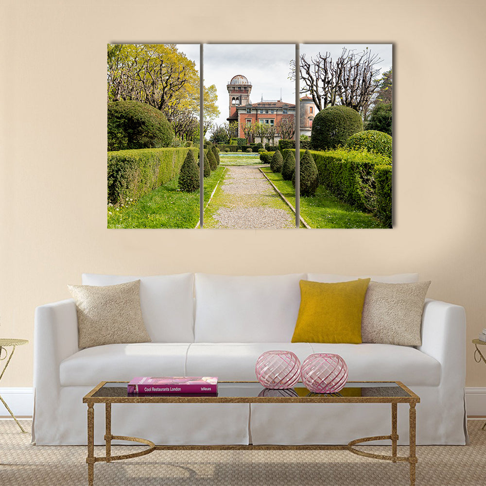Ravishing Public Park At Villa Toeplitz In Italy Multi Panel Canvas Wall Art