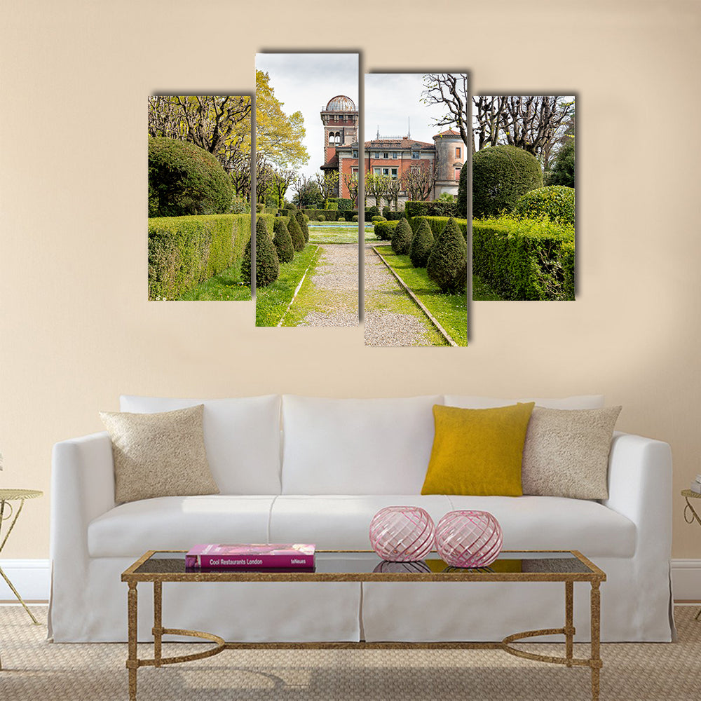 Ravishing Public Park At Villa Toeplitz In Italy Multi Panel Canvas Wall Art