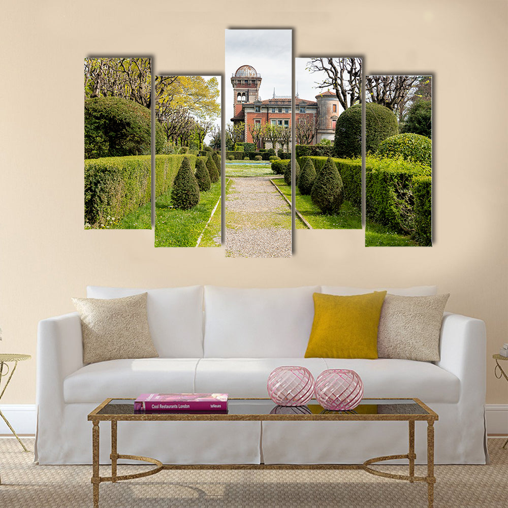 Ravishing Public Park At Villa Toeplitz In Italy Multi Panel Canvas Wall Art