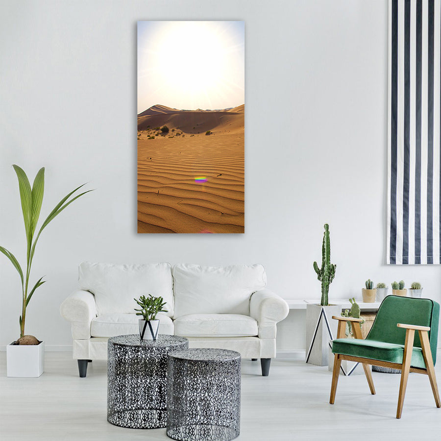 abu dhabi emirates desert arabic Vertical Canvas Wall Art