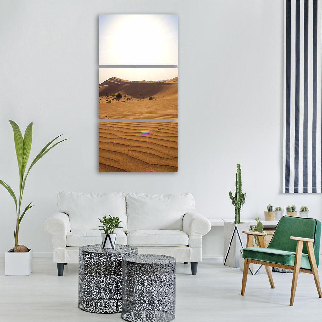 abu dhabi emirates desert arabic Vertical Canvas Wall Art