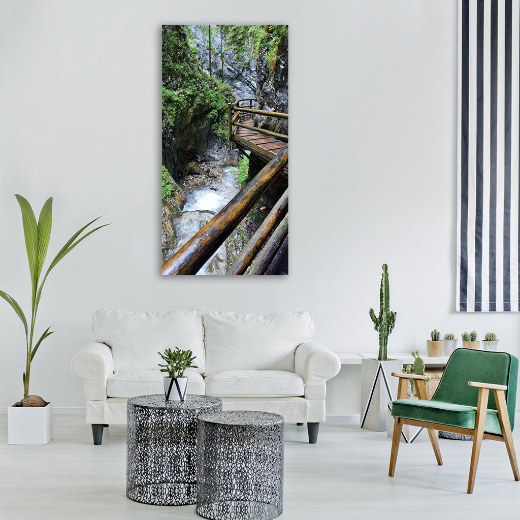 alps austria defile dr Vertical Canvas Wall Art