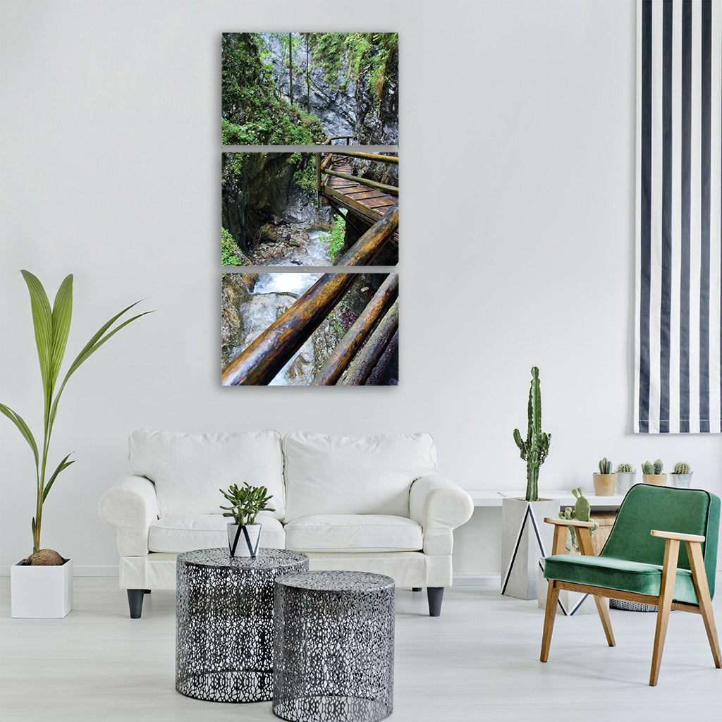 alps austria defile dr Vertical Canvas Wall Art
