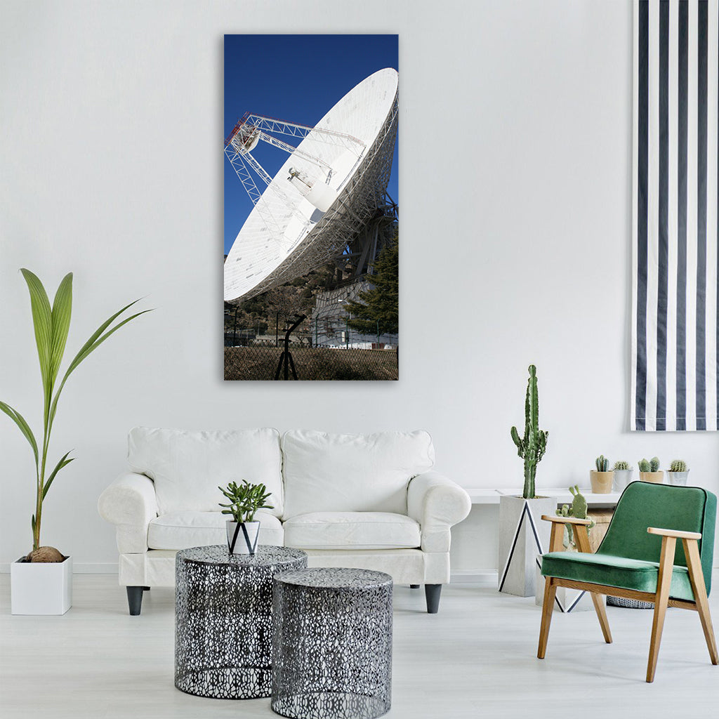 Antenna receptor space pot Vertical Canvas Wall Art