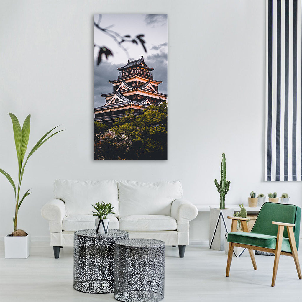 architecture building infrastructure Vertical Canvas Wall Art