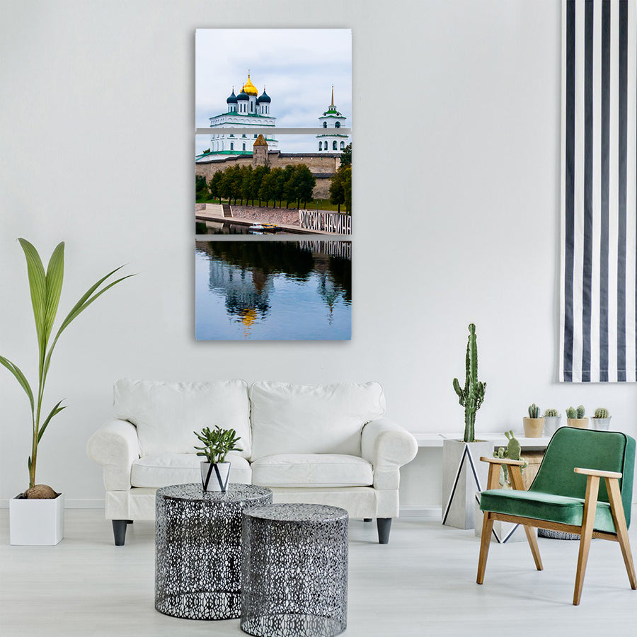 architecture travel water river Vertical Canvas Wall Art
