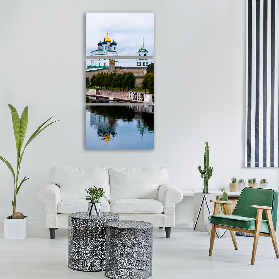 architecture travel water river Vertical Canvas Wall Art