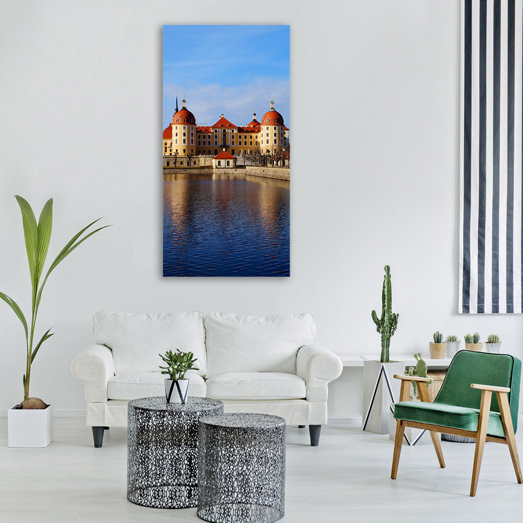 architecture river travel Vertical Canvas Wall Art