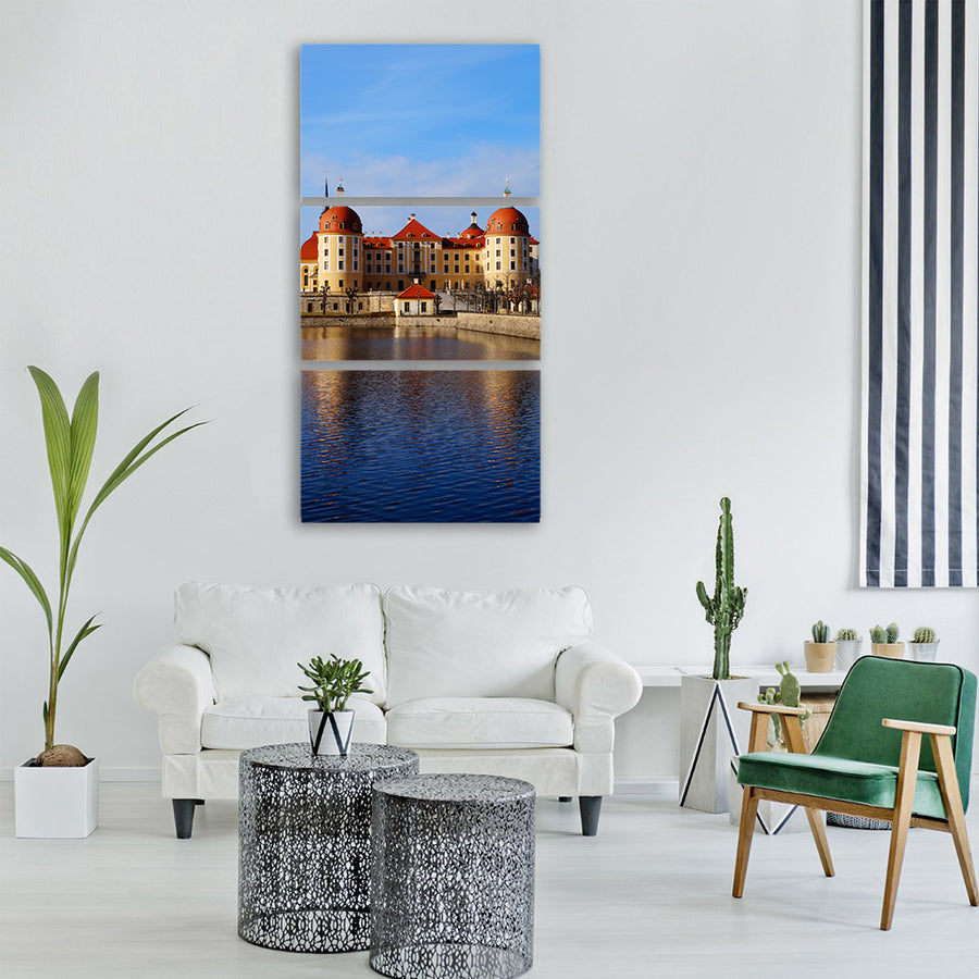 architecture river travel Vertical Canvas Wall Art
